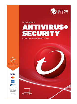 Official Trend Micro Antivirus Plus Security Product Box Image